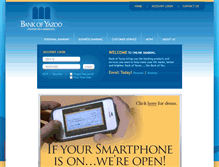 Tablet Screenshot of bankofyazoo.com